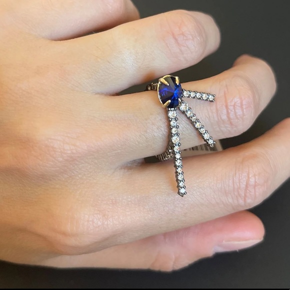 ALEXIS BITTAR Crystal Encrusted Ring Size 7 NEW - Picture 4 of 9